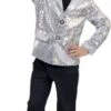 Zilveren Disco Jasje / Vest -Themakleding-Benelux 06086a8b2e65e89b580c947524d3eb27ae6b9157