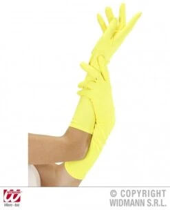 Handschoenen Lang Neon Geel