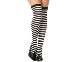 Hold Ups Kousen Wit Zwart