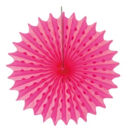 Honeycomb Fan Neon Roze