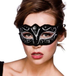 Verona Oogmasker Zilver Glitter