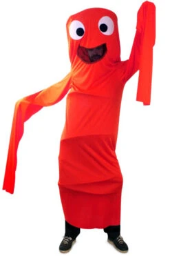 Funny Windsock Kostuum Kids Rood