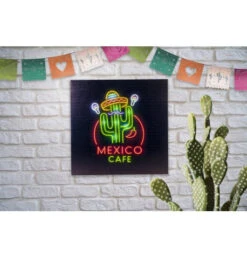 Mexico Cafe Lichtbord 25 Leds -Themakleding-Benelux 23a926b289f14c9544e398820b053b458921f249
