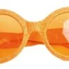Glitter Bril Neon Oranje