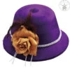 Bloemen En Veren Dameshoed| Violet -Themakleding-Benelux 3395a0dbb49c6ddab1c74a71f173d8f7fc93966a