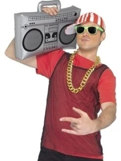 Ghettoblaster Opblaasbaar -Themakleding-Benelux 38ac0421814c99b831c2cf1ee0922c473b7c7e09