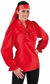 Piratenbloes Deluxe Rood