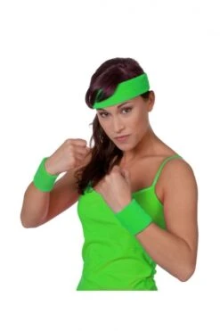 80's Zweetbandjes Neon Groen