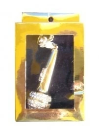 Hiphop Ketting Microfoon Stras Goud