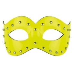 Oogmasker Fluor Geel Luxe