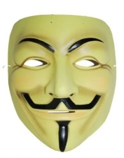 Masker V For Vendetta Yellow