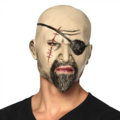 Latex Hoofdmasker Piraat | Zeerovers