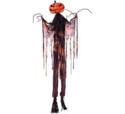 Pompoenkop Bruine Man Met Licht, Geluid En Beweging