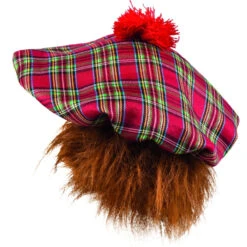 Schotse Baret Tartan Rood -Themakleding-Benelux 69cc54aeb2ff0d302b2233b13186273d2ecf925c