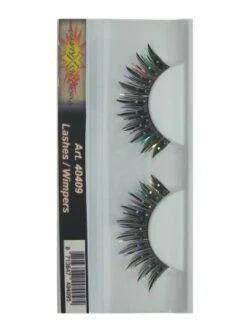 Zwarte Met Zilveren Nopjes Wimpers