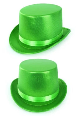 Hoge Hoed Metallic Groen