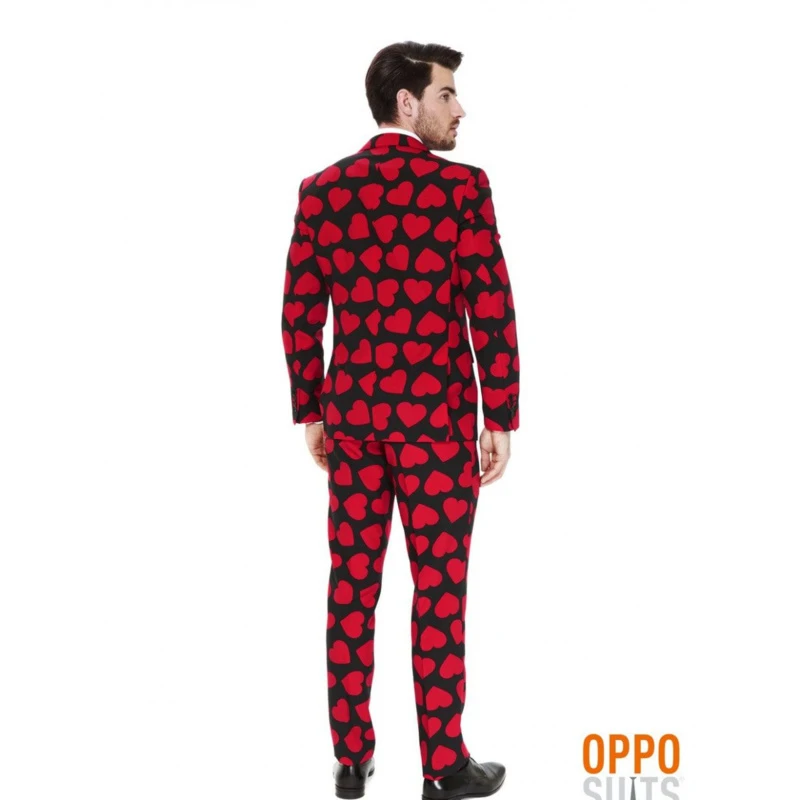 King Of Hearts Opposuits Kostuum 4 King Of Hearts Opposuits Kostuum - Afbeelding 2