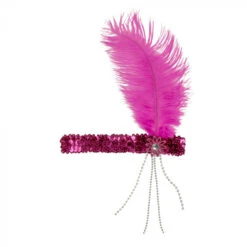 Hoofdband Flapper Fuchsia