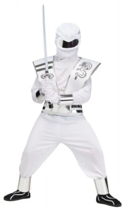 Witte Ninja Met Spiegelglas