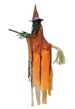 Flyijng Witch Halloween Deco | Licht En Geluid