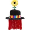 Clownshoed Vrolijk Met Bloem En Haar