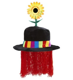 Clownshoed Vrolijk Met Bloem En Haar