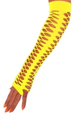 Handschoenen Grote Gaten Neon Geel