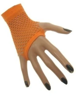 Net Handschoenen Kort Oranje