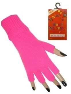 Vingerloze Handschoenen Roze Fluor