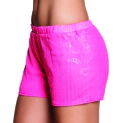 Hotpants Sequins Neon Pink