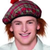 Schotse Baret Tartan Rood -Themakleding-Benelux abb3581c52692af3010579c1876f80c6738ad644