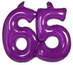 Opblaascijfer 65 Jaar