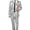 Striped Black And White Suitmeister Kostuum