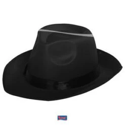 Teardrop Fedora Zwart