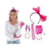 80's Set Fluor Roze