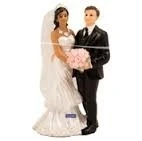 Bruidspaar Beeldje Gemengd Koppeltje
