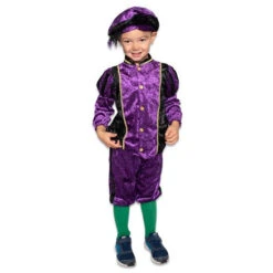 Kinder Pieten Pak Velours Paars