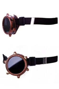 Steampunkbril Monocle Goudkleurig
